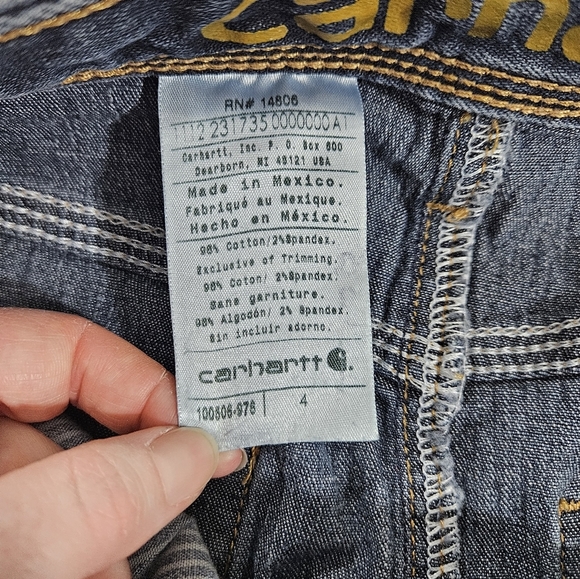 Carhartt denim mini skirt women's size 4 - Picture 9 of 9